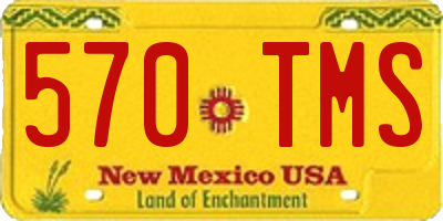 NM license plate 570TMS
