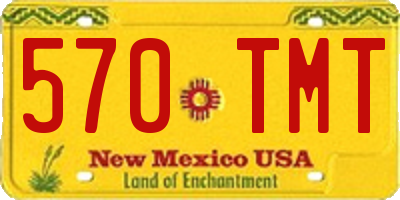 NM license plate 570TMT