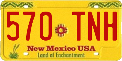 NM license plate 570TNH