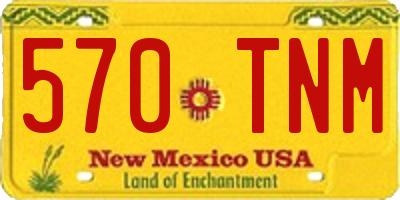 NM license plate 570TNM