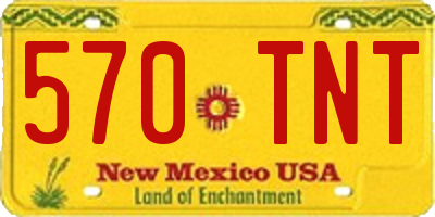 NM license plate 570TNT