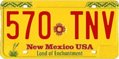 NM license plate 570TNV