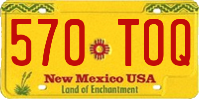 NM license plate 570TOQ