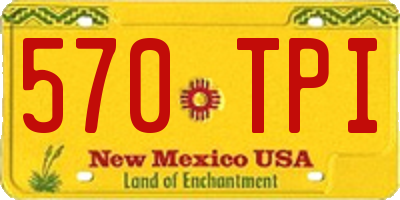 NM license plate 570TPI