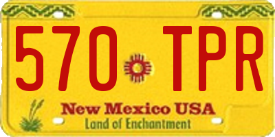 NM license plate 570TPR