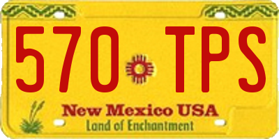 NM license plate 570TPS
