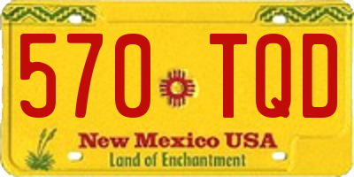 NM license plate 570TQD
