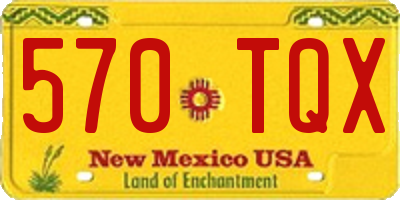 NM license plate 570TQX