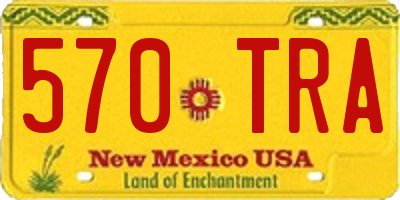 NM license plate 570TRA