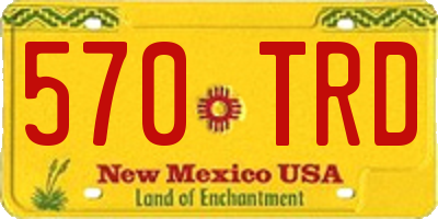 NM license plate 570TRD