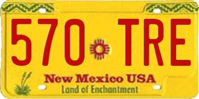 NM license plate 570TRE