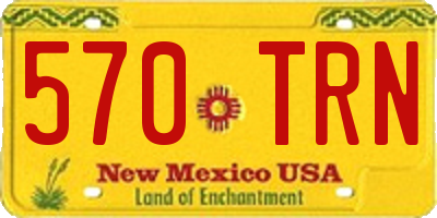 NM license plate 570TRN