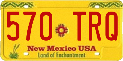 NM license plate 570TRQ