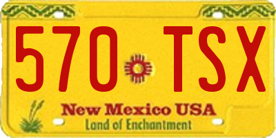 NM license plate 570TSX