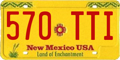 NM license plate 570TTI
