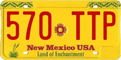NM license plate 570TTP