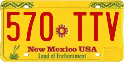 NM license plate 570TTV