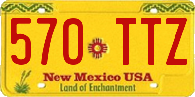 NM license plate 570TTZ