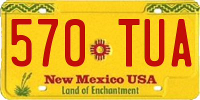 NM license plate 570TUA