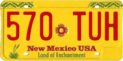 NM license plate 570TUH