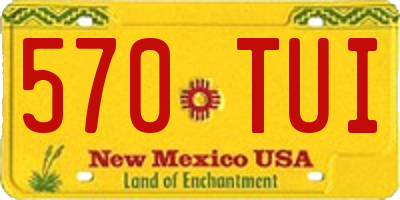 NM license plate 570TUI