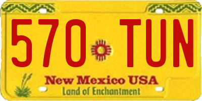 NM license plate 570TUN