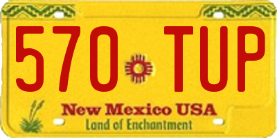 NM license plate 570TUP