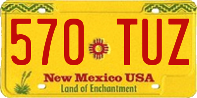 NM license plate 570TUZ