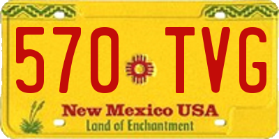 NM license plate 570TVG