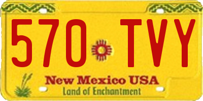 NM license plate 570TVY