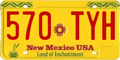 NM license plate 570TYH