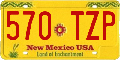 NM license plate 570TZP