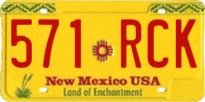 NM license plate 571RCK