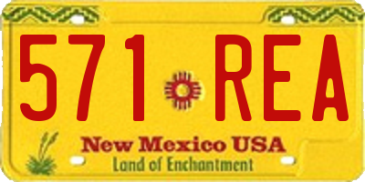 NM license plate 571REA