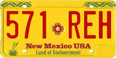NM license plate 571REH