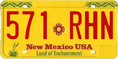 NM license plate 571RHN