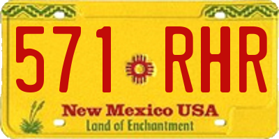 NM license plate 571RHR
