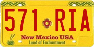 NM license plate 571RIA