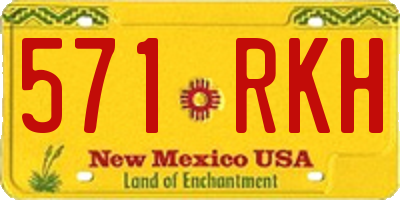 NM license plate 571RKH