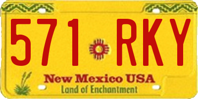 NM license plate 571RKY