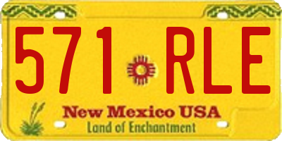 NM license plate 571RLE