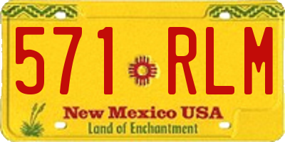 NM license plate 571RLM
