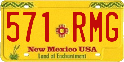 NM license plate 571RMG