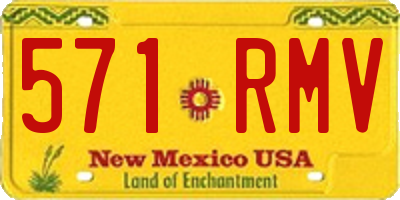 NM license plate 571RMV