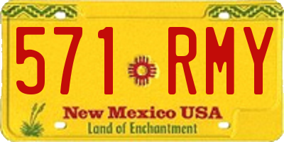 NM license plate 571RMY