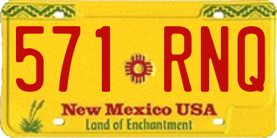 NM license plate 571RNQ