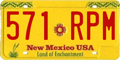 NM license plate 571RPM