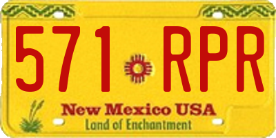 NM license plate 571RPR