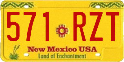 NM license plate 571RZT