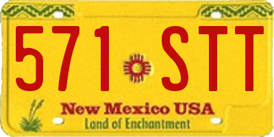 NM license plate 571STT